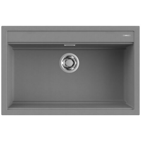 Lavello Elleci Incasso 1 vasca 79x51 Best 130 Metaltek Grigio Titanium LMB13073