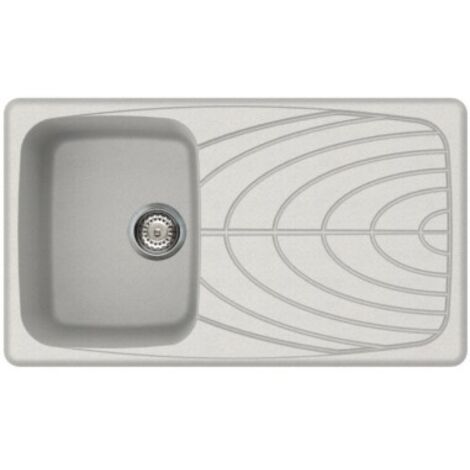 Lavello Elleci Incasso 1 vasca 86x50 Master 400 Granitek Bianco Pietra LGM40052