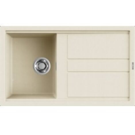Lavello Elleci Incasso 1 vasca 86x51 Best 400 Granitek Bianco Antico LGB40062