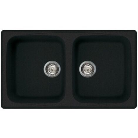 Lavello Elleci Incasso 2 vasche 86x50 Master 450 Granitek Antracite LGM45059