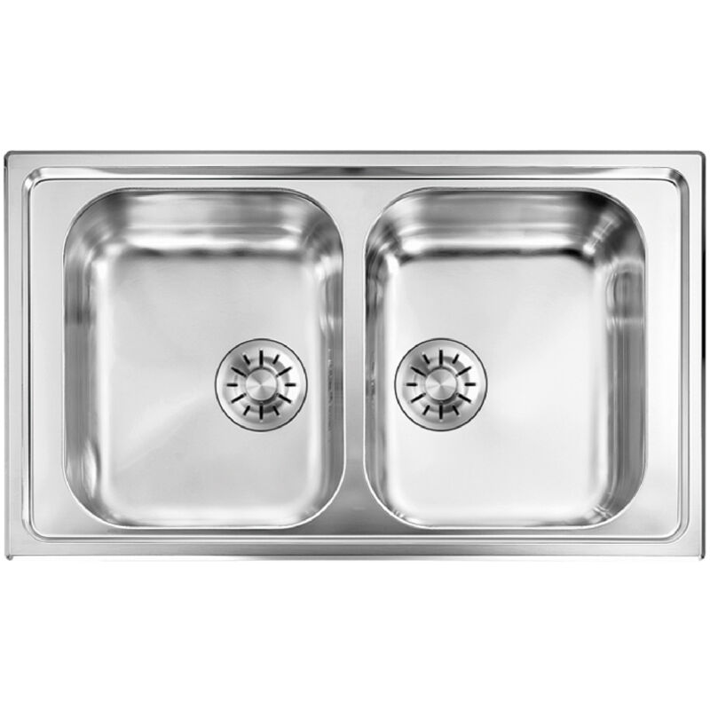 Lavello EVHOC serie AURA S2 86x50 cm 2 vasche