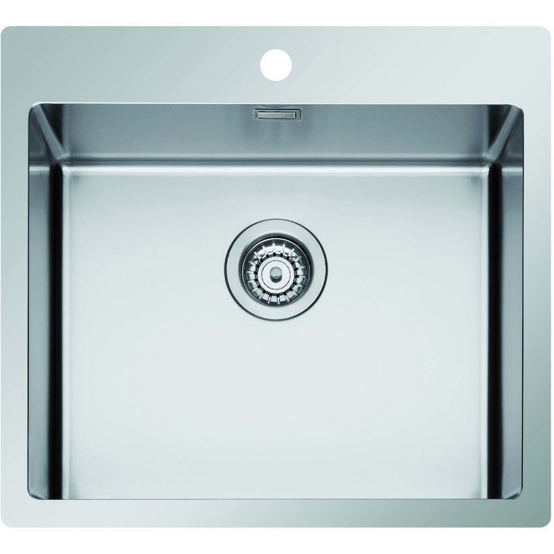 Lavello Cucina Acciaio Inox Una Vasca.Lavello Icros 55x51 1 Vasca Con Foro Per Miscelatore Acciaio Inox Aisi 304 18 10 Made In Italy 830 0550 10 2000 1170