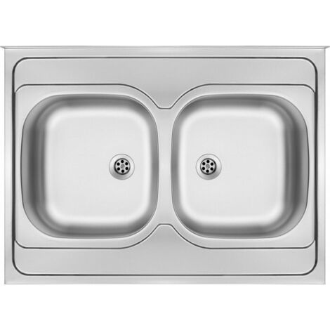 Lavello in acciaio, 2 vasche, sovrapposto, ZM6 320N 5907650846550