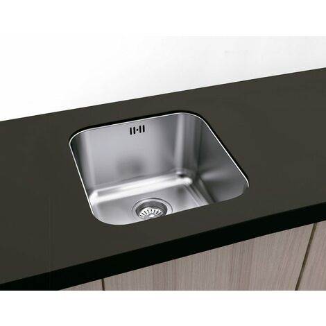 Lavello in Acciaio Inox 1 VASCA/VASCA QUADRA Misura Esterna 45x45 cm (Interna 40x40 cm) Modello FG10