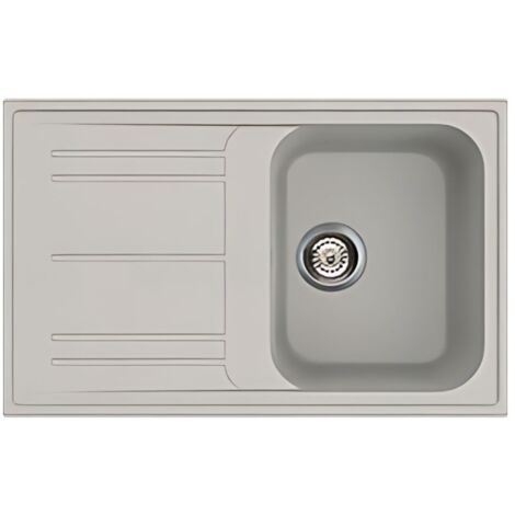 Lavello incasso 1 vasca reversibile colore alluminio 79x50 - Smeg LZ791AL