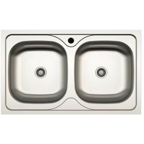 Lavello cucina 2 vasche inox