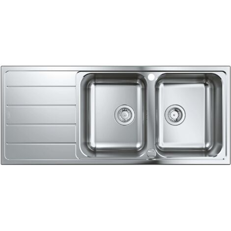 Lavello incasso K500 con gocciolatoio. sinistra/destra installabile 1000x500mm ES