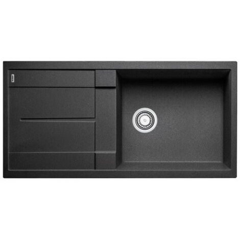 Lavello incasso manuale cm 60 antracite con sifone - 515752 - blanco