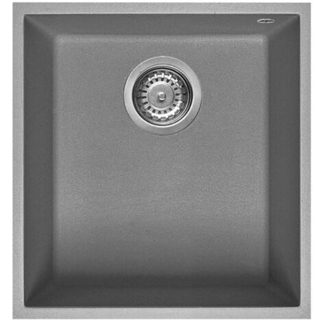 Lavello incasso monovasca sottotop colore cemento - Smeg VZUM40CT