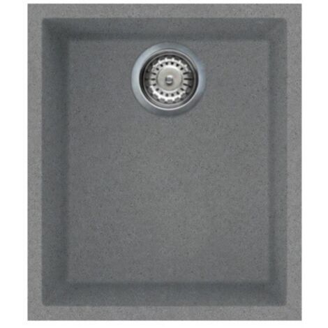 Lavello incasso monovasca sottotop colore titanio 38x44 cm - Smeg VZUM40TT