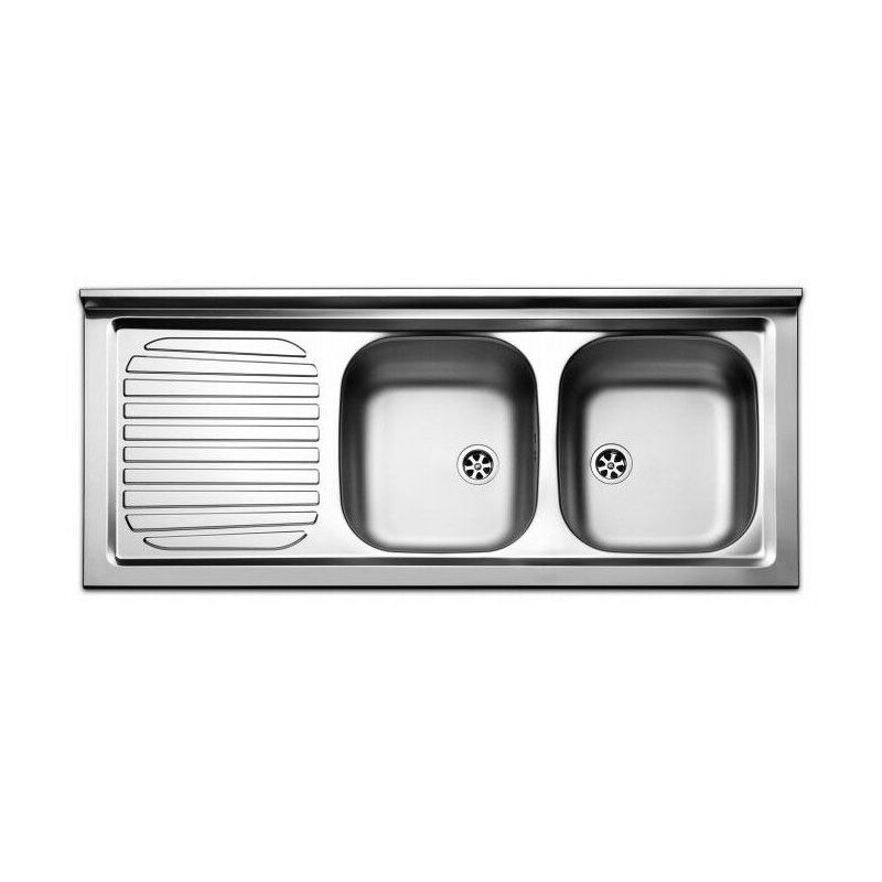 Mobile X Lavello Cucina.Lavello Lavandino Cucina Inox Appoggio Da Mobile Cm 120 X 50 Ala Sx Pi1202