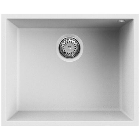 Lavello QUADRA 105 54x44 1 vasca WHITE 96 SOTTOTOP