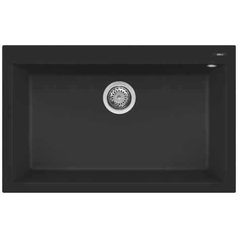 Lavello QUADRA 130 79x50 1 vasca BLACK 86