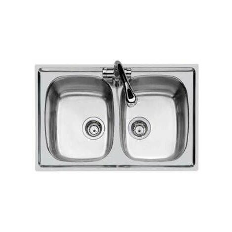 Lavello S1000 Due Vasche 86X50 Cm
