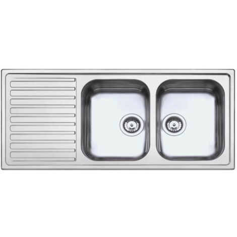 Lavello SAXT333A 116x50 cm 2 vasche sinistro