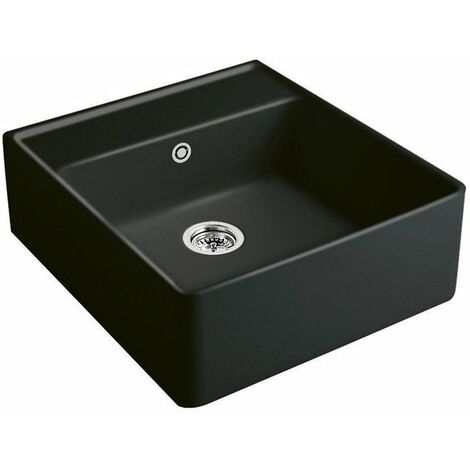 Lavello tradizionale (1 vasca), Moduli, 595 x 220 x 630 mm, Installazione su mobile o fissaggio a parete, 1 vasca inclusa Piletta automatica e set di fissaggio per montaggio su mobile lavello cromato 