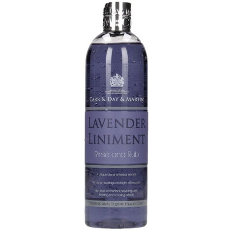 Lavender Liniment gel alla lavanda sia riscaldante che rinfrescante per l'indolenzimento muscolare nei cavalli 500 ml