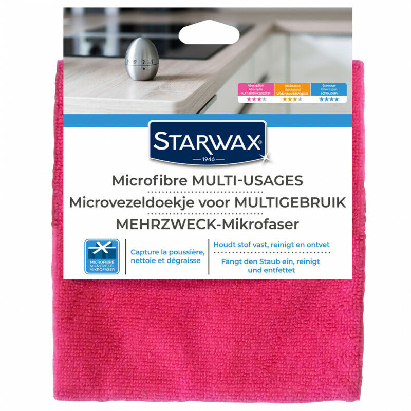 Starwax - Lavette microfibre multi-usages 36x32cm