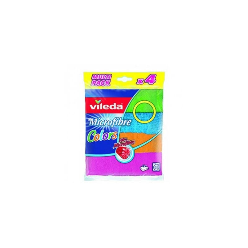 Vileda - Vêtements de nettoyage Microfibre Colors 4 pièce(s)