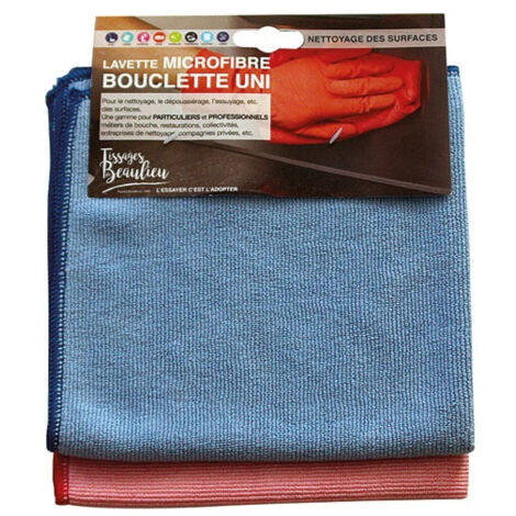 lavettes microfibre 40x40 320gr/m2 Lot de 2 - TISSAGES DE BEAULIEU