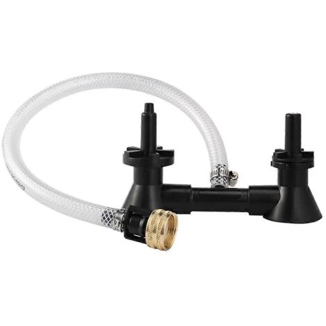 Laveuse de bouteilles de bière double tête avec robinet de cuisine et outils de bar ---