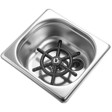 Laveuse de verres intégrée pour évier de cuisine, tuyaux d'eau avec trou de drainage, pièces accessoires pour évier en acier inoxydable, laveuse automatique de bouteilles multi-jet