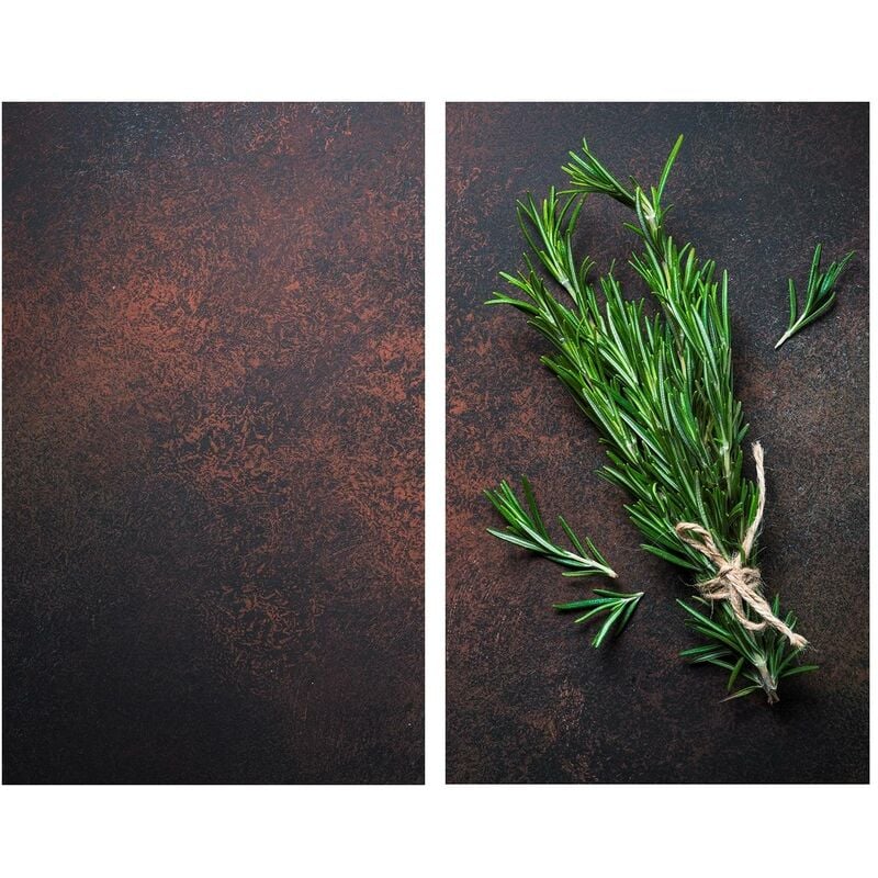 Wenko - Laveuses de cuisine Rosemary, 2 pièces, verre, 52 x 30 cm, Allstar