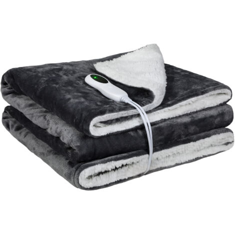 Lavio Electric Throw Blanket Heated Washable Warm Fleece Flannel Digital Control