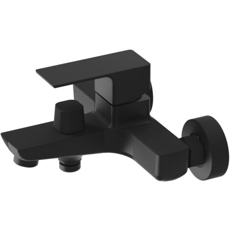LAVITA Aquila Matt Black Wannen und Brausebatterie