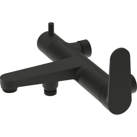 LAVITA Cetus Matt Black Wannen und Brausebatterie