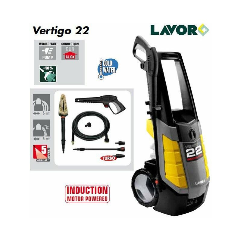 

Lavor - Limpiadora de alta presión 150 Bar 2200W 400L/h - VERTIGO 22