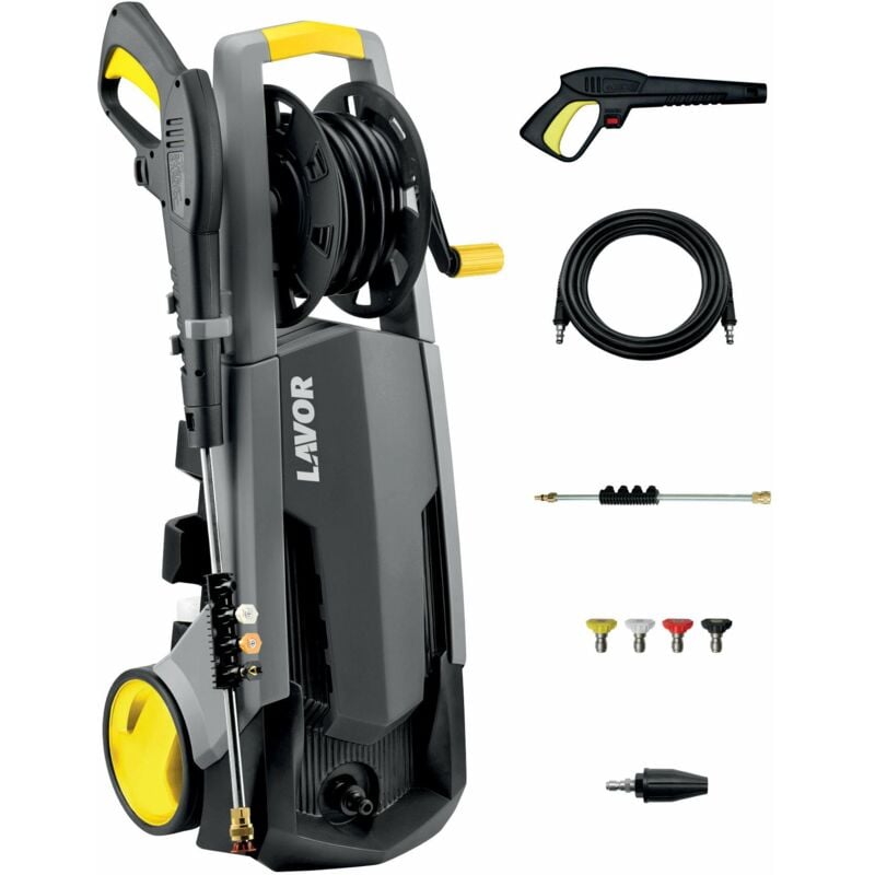 Lavor - Nettoyeur haute pression à eau froide de Pascal 20 Plus, 2100 w, 10 litres, 74 décibels, plastique, gris