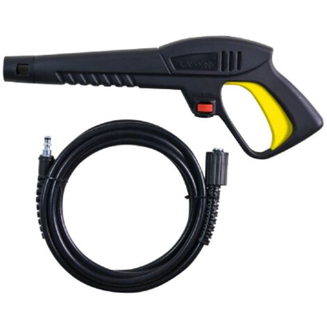 Lavor – Pistolet pour nettoyeur haute pression – Accessoire avec attache rapide et tube haute pression 4 m – Modèle 6.005.0321