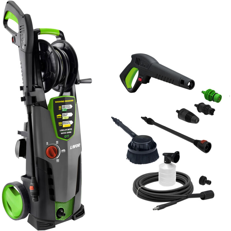 

Lavor - Limpiador de alta presión ECO ENERGY 160 Bars 2500W 510L/h con cepillo rotativo - STM 160 WPS