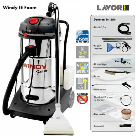 Lavor Pro - Aspirateur - Injecteur-extracteur 2400W max. 130l/s - WINDY IE FOAM