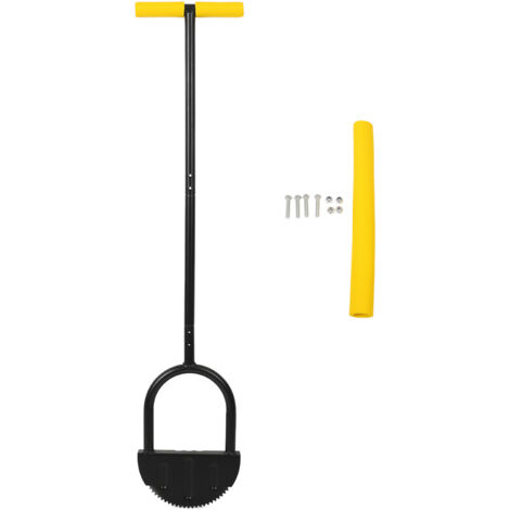 Lawn Edger Tool Half Moon Sharp Saw Tooth Long Handle Hand Edging Tools for Yard Garden Sidewalk Landscaping