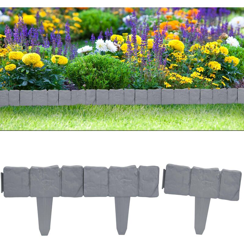 Lawn Edging Sets - 10x Granite Design 2,50m (de)