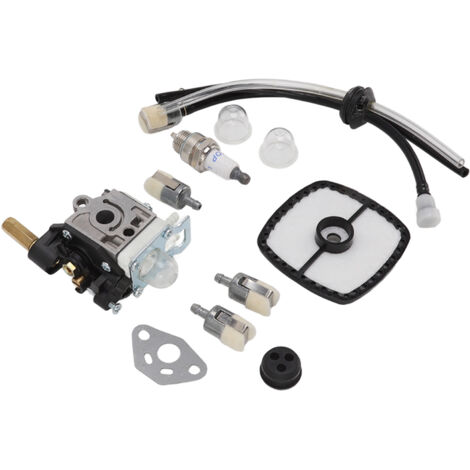 Lawn Mower Carburetor Spark Plug Filter Set Aluminum High Reliability Carburetor Replacement for PE200 PE201 PPF210 PPF211