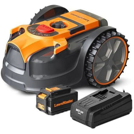 Lawnmaster – Robot tondeuse autonome 24V VRM16 – Largeur de coupe 16 cm – Pente maximale 35% – Autonomie 3h – Charge rapide 60 min