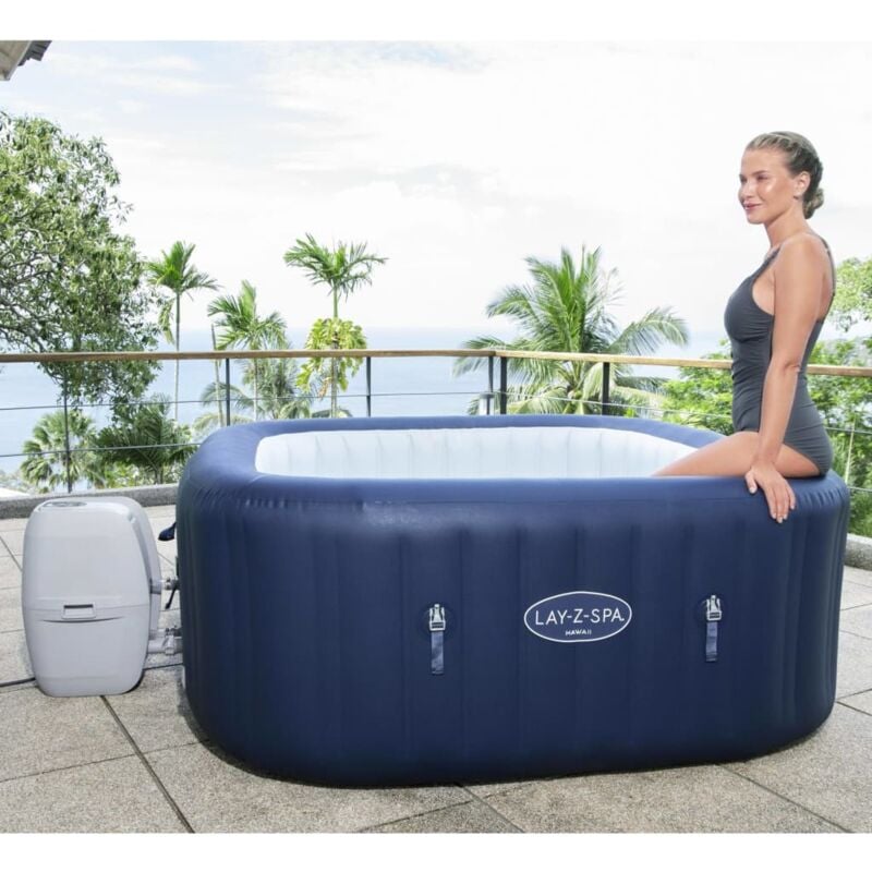 Bestway - Lay-Z-Spa Bain à remous gonflable Hawaii AirJet