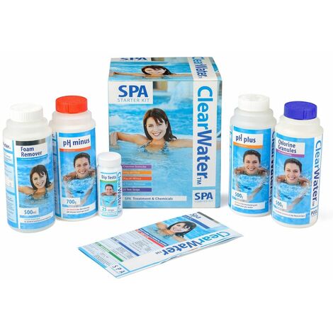 Lay-Z-Spa Starter Kit Hot Tub Swimming Pool Clearwater Chemicals Disinfect