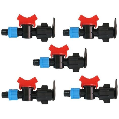 Layflat-Ventil zum Tropfbewässerungsband 16 mm. Packung mit 5 Einheiten.  Exclusives Angebot
