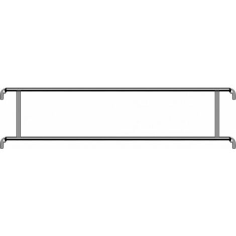 Layher – Garde-corps acier 2.07 m – Protection latérale efficace – Raccordement par clavetage – Options simples ou doubles