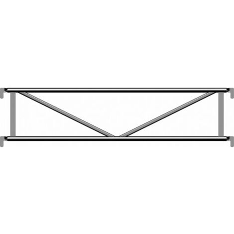 Layher – Garde-corps aluminium 2.07 m – Fixation par clavetage – Compatible avec cadres standards – Sécurité accrue pour chantiers humides