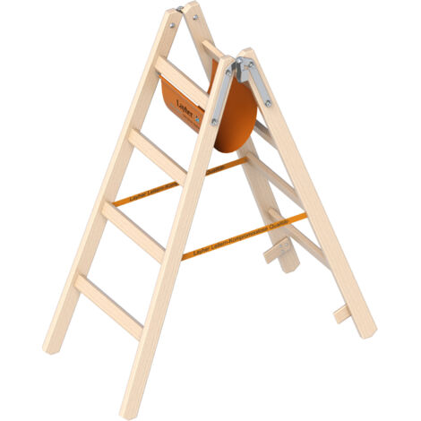 Layher Holzstehleiter 1038 2x4 Sprossen