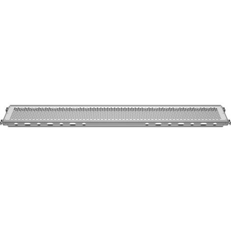 Layher – Plancher acier galvanisé 0.32m pour échafaudage – Solution robuste pour montages variés – Rigidité horizontale améliorée