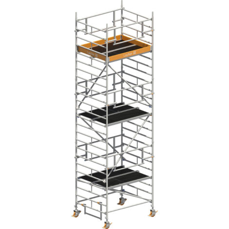 Layher Rollgerüst Uni Kompakt P2 Safety Plus mit Doppelgeländer 7,20m AH