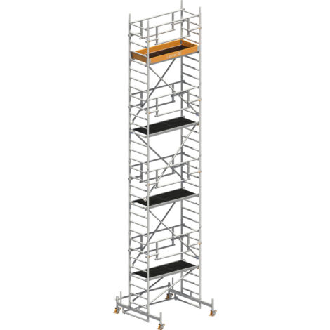 Layher Rollgerüst Uni Leicht P2 Safety Plus mit Doppelgeländer 9,26m AH