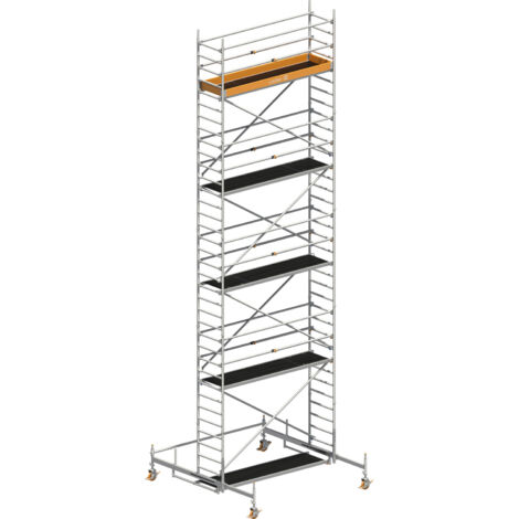 Layher Rollgerüst Uni Standard P2 mit Uni Telegeländer 10,38m AH