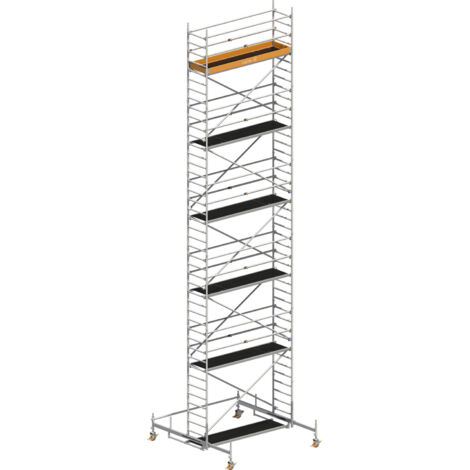 Layher Rollgerüst Uni Standard P2 mit Uni Telegeländer 12,38m AH